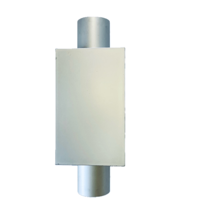 BOITE A ETINCELLES A CHICANE INOX 50X300X300 SORTIE DIAM 160MM