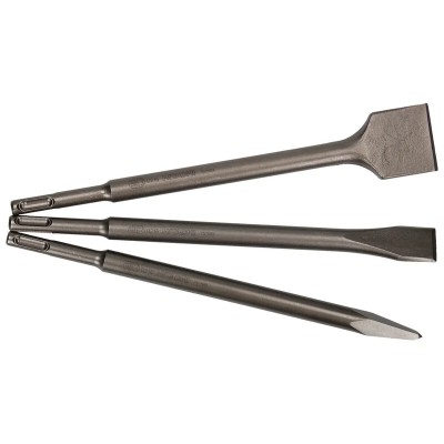 SET DE 3 BURINS SDS-PLUS 250mm (Pic+plat+beche)