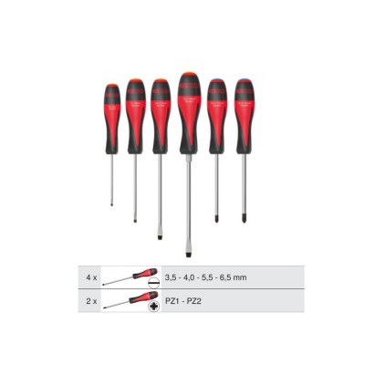 JEU DE 6 TOURNEVIS FENTE - Kstools