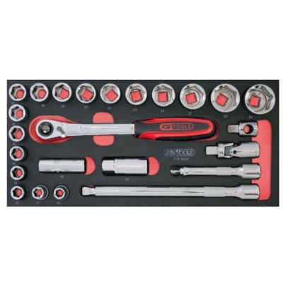 MODULE DE DOUILLES ET ACCESS. ULTIMATE 1/2" 24 PIECES