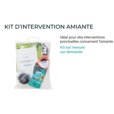 KIT INDIVIDUEL D'INTERVENTION AMIANTE T XL : COMBINAISON SURBOTTES SAC GANTS...