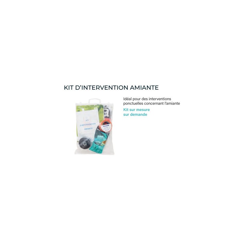 KIT INDIVIDUEL D'INTERVENTION AMIANTE T XL : COMBINAISON SURBOTTES SAC GANTS...