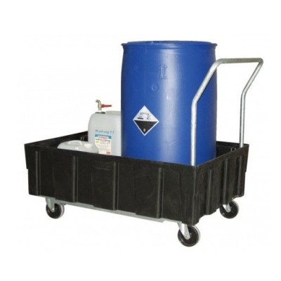 BAC DE RETENTION MOBILE 4 ROULETTES 250L