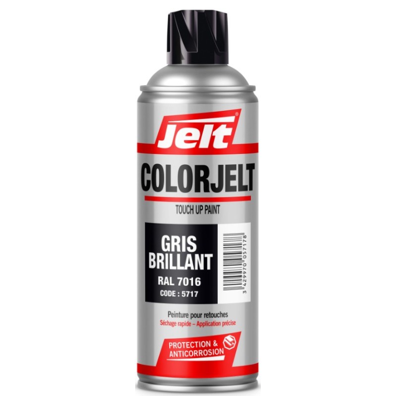 BOMBE PEINTURE GRIS ANTHRACITE BRILLANT 400ML
