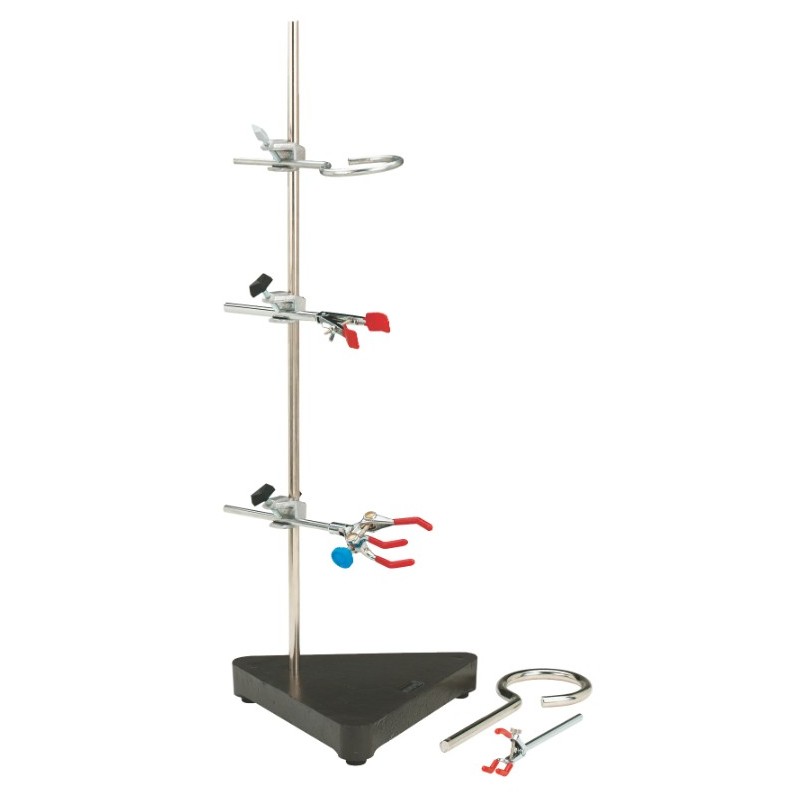SUPPORT 8 ACCESSOIRES - SOCLE TRIANGULAIRE AVEC TIGE