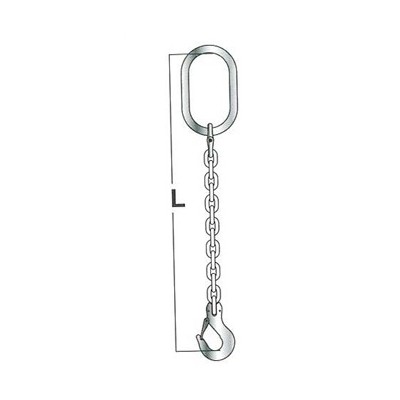 ELINGUE CHAINE 1 BRIN AVEC MAILLE DE TETE + CROCHET LINGUET STANDARD