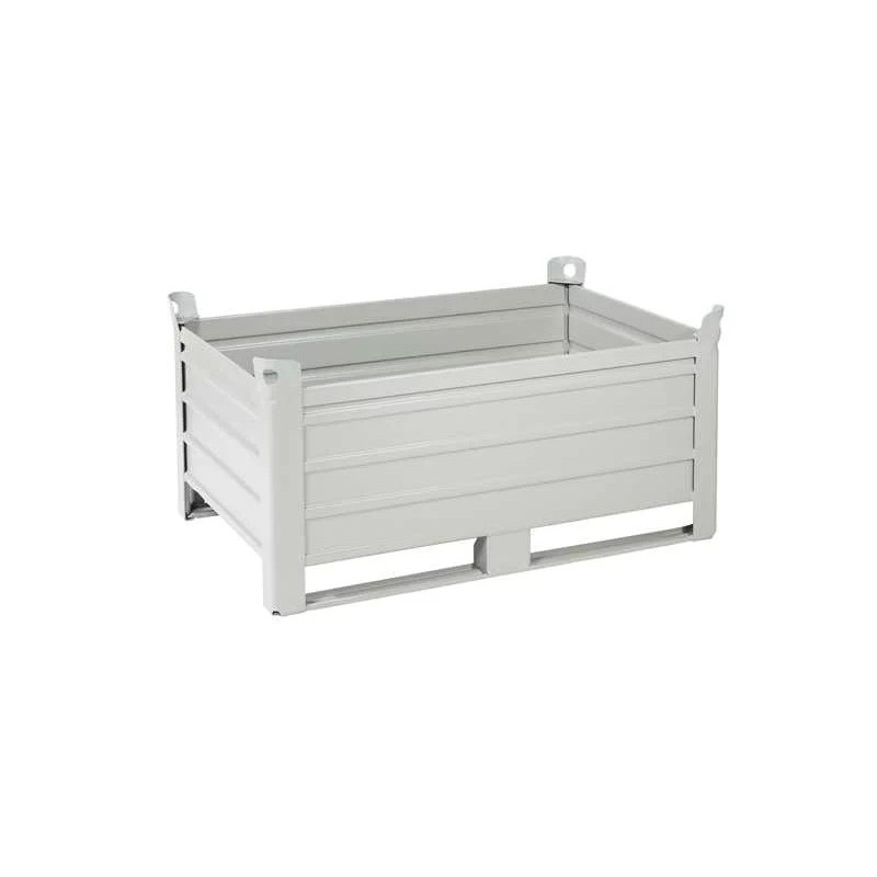 CAISSE METALLIQUE 1000KG 1200X800MM AVEC SEMELLES