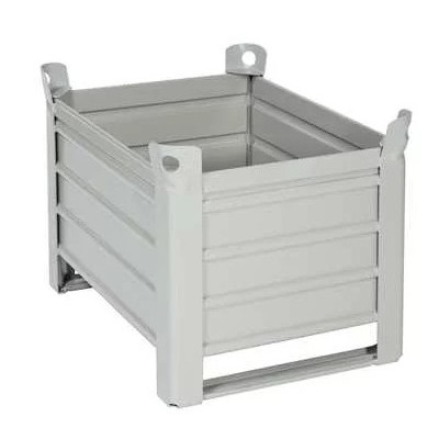 CAISSE METALLIQUE TOLEE 800X600 A SEMELLE CMU 1T